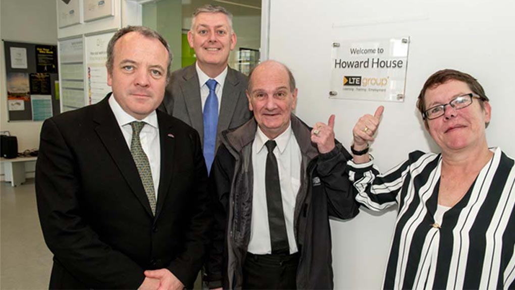 LTE Group name Wythenshawe site Howard House in honour of Kirsty Howard